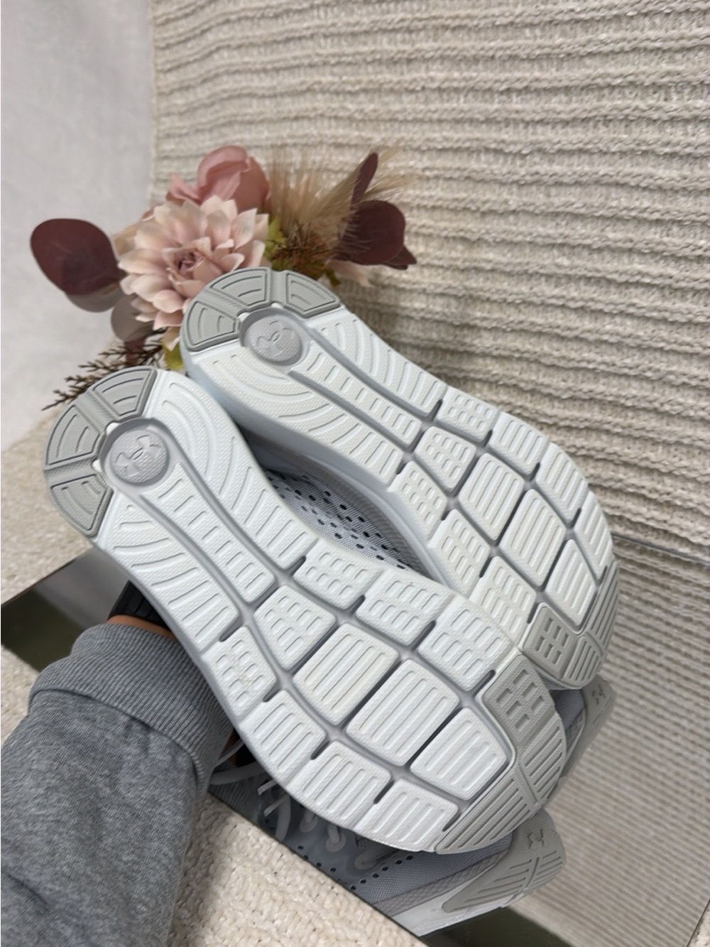 Under Armour Light Gray Women's Athletic Sneakers - Picture 3 of 3